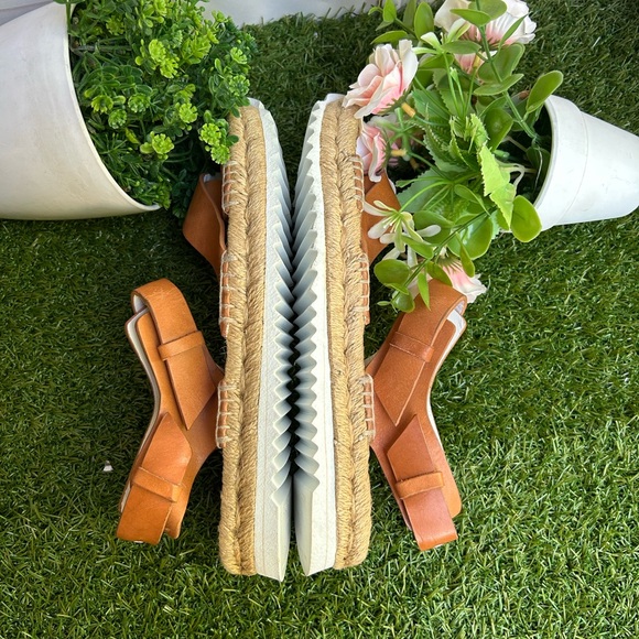 Rag & Bone 🍂🍁Giza Leather Espdrille Sandals Size 8.5 new - Picture 13 of 16